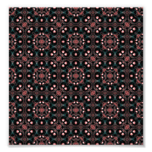 Donkere naadloze Gemoetrische afdrukmozaïek Foto Afdruk