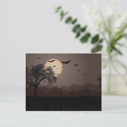 Donkere nacht briefkaart (Staand voorkant)