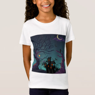 Donkere nacht   Halloween   hoed T-shirt