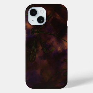 Donkere Nacht Libel Vuur iPhone 15 Case