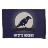 Donkere nacht Moonlight Malevolent Crow Kussensloop (Voorkant)