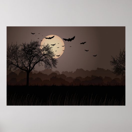 Donkere nacht poster (Voorkant)