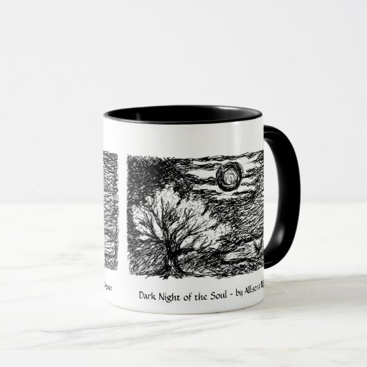 Donkere nacht van de soep mok (Voorkant rechts)