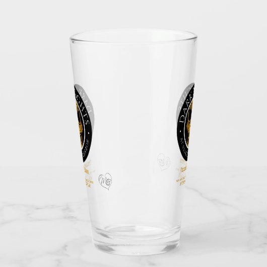 Donkere nachten Logo Glass Glas (Links)