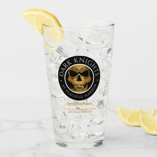 Donkere nachten Logo Glass Glas (Voorkant ijs)