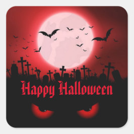 Donkere nachtkijkers vierkante sticker