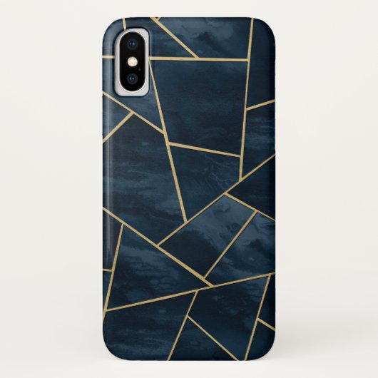 Donkere nachtzeemacht Blauw goudmakreel #1 Case-Mate iPhone Case (Achterkant)