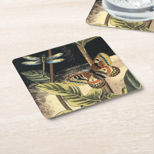 Donkere Natuur scène door Visual Studio Kartonnen Onderzetters (Schuin)