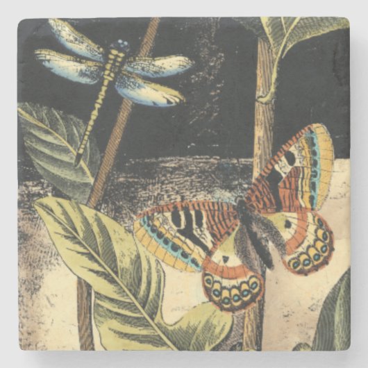 Donkere Natuur scène door Visual Studio Stenen Onderzetter (Voorkant)