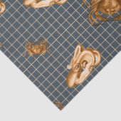 Donkere Nautical Serie Design 10 Tissuepapier (Detail)