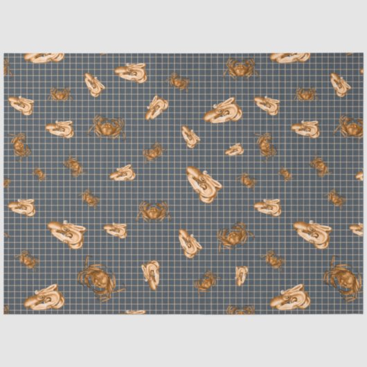 Donkere Nautical Serie Design 10 Tissuepapier (Voorkant)