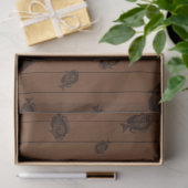Donkere Nautical Serie Design 15 Tissuepapier (Geschenk)