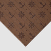 Donkere Nautical Serie Design 7 Tissuepapier (Detail)