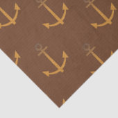 Donkere Nautical Serie Design 8 Tissuepapier (Detail)