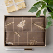 Donkere Nautical Serie Ontwerp 3 Tissuepapier (Geschenk)