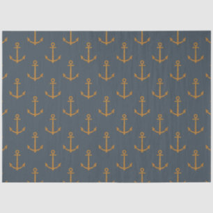 Donkere Nautical Serie Ontwerp 6 Tissuepapier