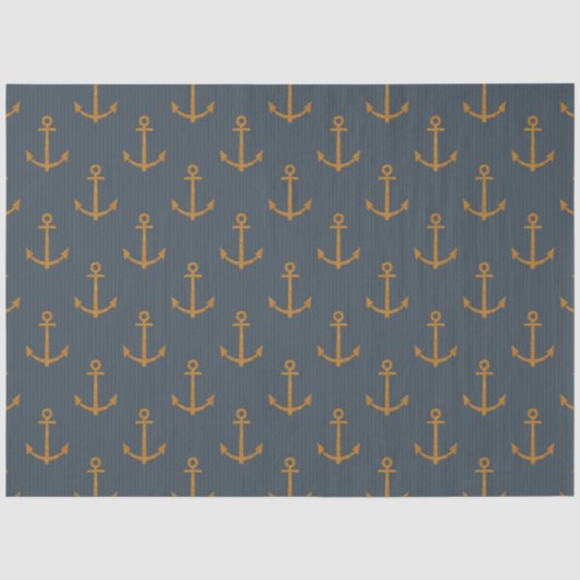 Donkere Nautical Serie Ontwerp 6 Tissuepapier (Voorkant)