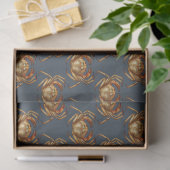 Donkere Nautisch ontwerp 1 Tissuepapier (Geschenk)