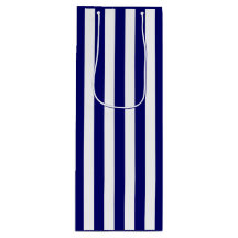 Donkere Navy blauw en witte streep