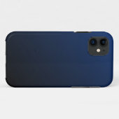 Donkere Navy Blue iPhone 4/4S Hoesje (Achterkant (horizontaal))