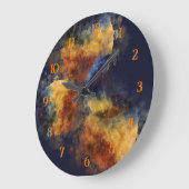 Donkere Navy Mystic Herfst Grote Klok (Hoek)