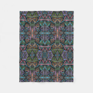Donkere Neon Geometrische Deken