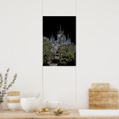 Donkere Neon St. Alexander Nevsky Kathedraal Poste Poster (Keuken)