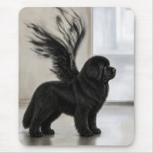 Donkere Newfoundland Herdenkingsengel