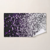 Donkere Night Paars Black Silver Glitter #1 #shiny Bad Handdoek (Handdoek)