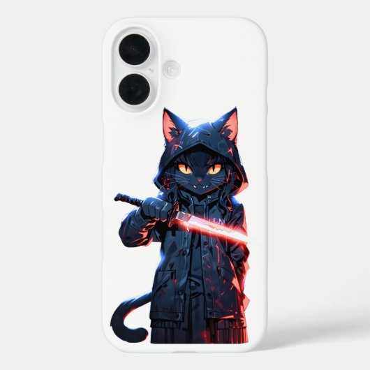 Donkere Ninja Kat | Anime Moordenaarskunst met Neo Case-Mate iPhone Case (Achterkant)