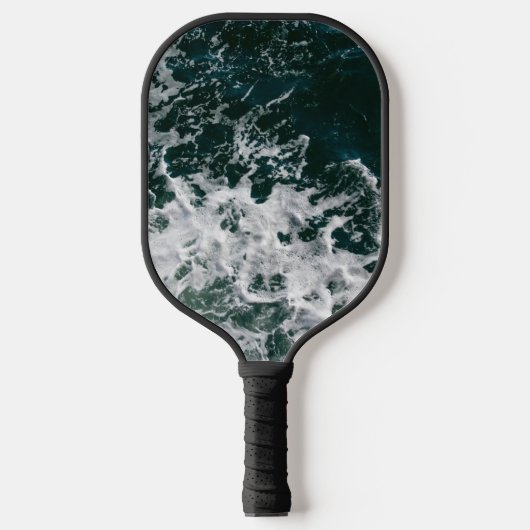 Donkere oceaangolven pickleball paddle (Voorkant)