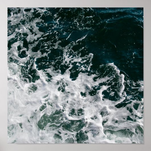 Donkere oceaangolven poster (Voorkant)