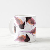 Donkere oerige waterverf koffiemok (Voorkant links)