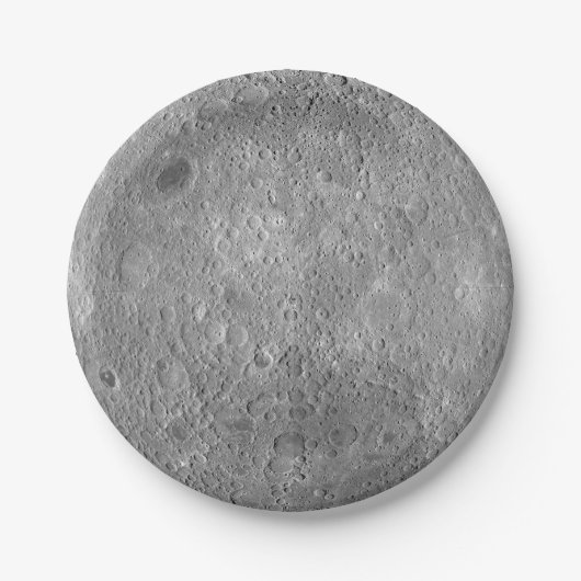 Donkere of verre zijde van de Borden van het Moon Papieren Bordje (Voorkant)