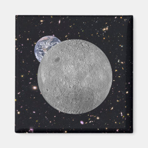 Donkere of verre zijde van de Moon Starry Sky Magneet