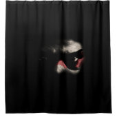Donkere ogen douchegordijn (Voorkant)