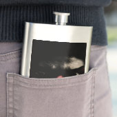 Donkere ogen heupfles (Voorbeeld)