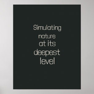 Donkere Olijf Beige Quantum Expert Kunst Poster