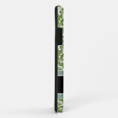 Donkere Olijf Groen en wit vocht met monogram Case-Mate iPhone Case (Achterkant/rechts)