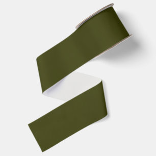 Donkere Olijf Grosgrain Lint