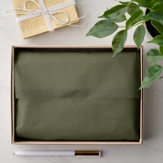 Donkere Olijf Tissuepapier (Geschenk)