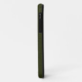 Donkere olijftextuur Case-Mate iPhone case (Achterkant/links)
