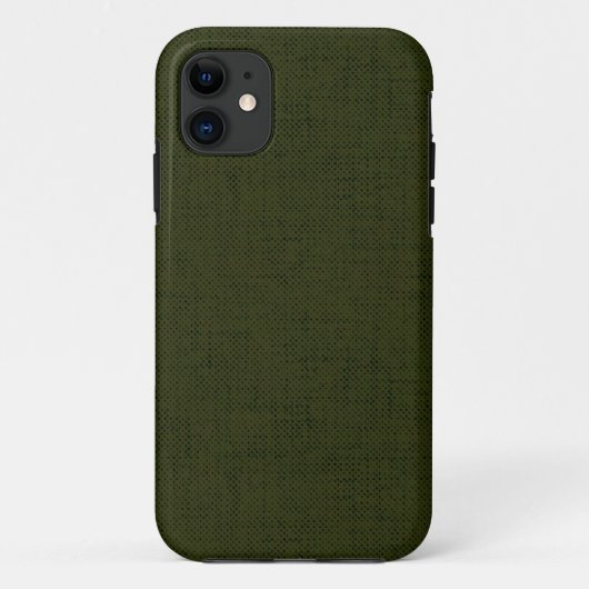 Donkere olijftextuur Case-Mate iPhone case (Achterkant)