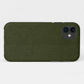 Donkere olijftextuur Case-Mate iPhone case (Achterkant (horizontaal))