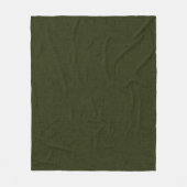Donkere olijftextuur fleece deken (Voorkant)