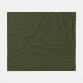 Donkere olijftextuur fleece deken (Voorkant (Horizontaal))