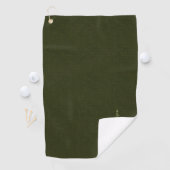 Donkere olijftextuur golfhanddoek (Insitu)