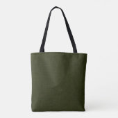 Donkere olijftextuur tote bag (Achterkant)