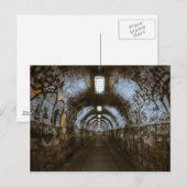 Donkere onderaardse tunnel briefkaart (Voorkant / Achterkant)