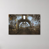 Donkere onderaardse tunnel canvas afdruk (Voorkant)